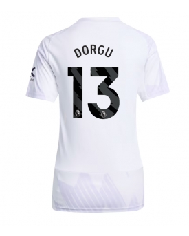 Manchester United Patrick Dorgu #13 Maglia Gara Trasferta Repliche 2025-26 Donna Maniche Corte